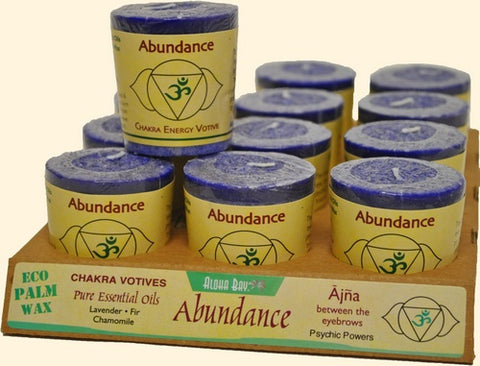 Chakra Energy Votive Candle - Abundance