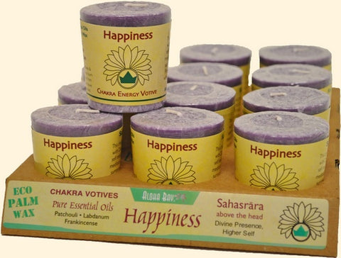 Chakra Energy Votive Candle - Happiness