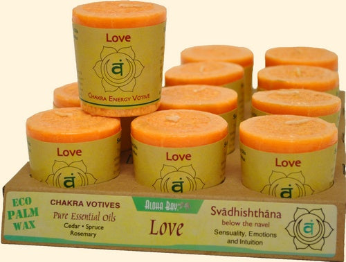 Chakra Energy Votive Candle - Love